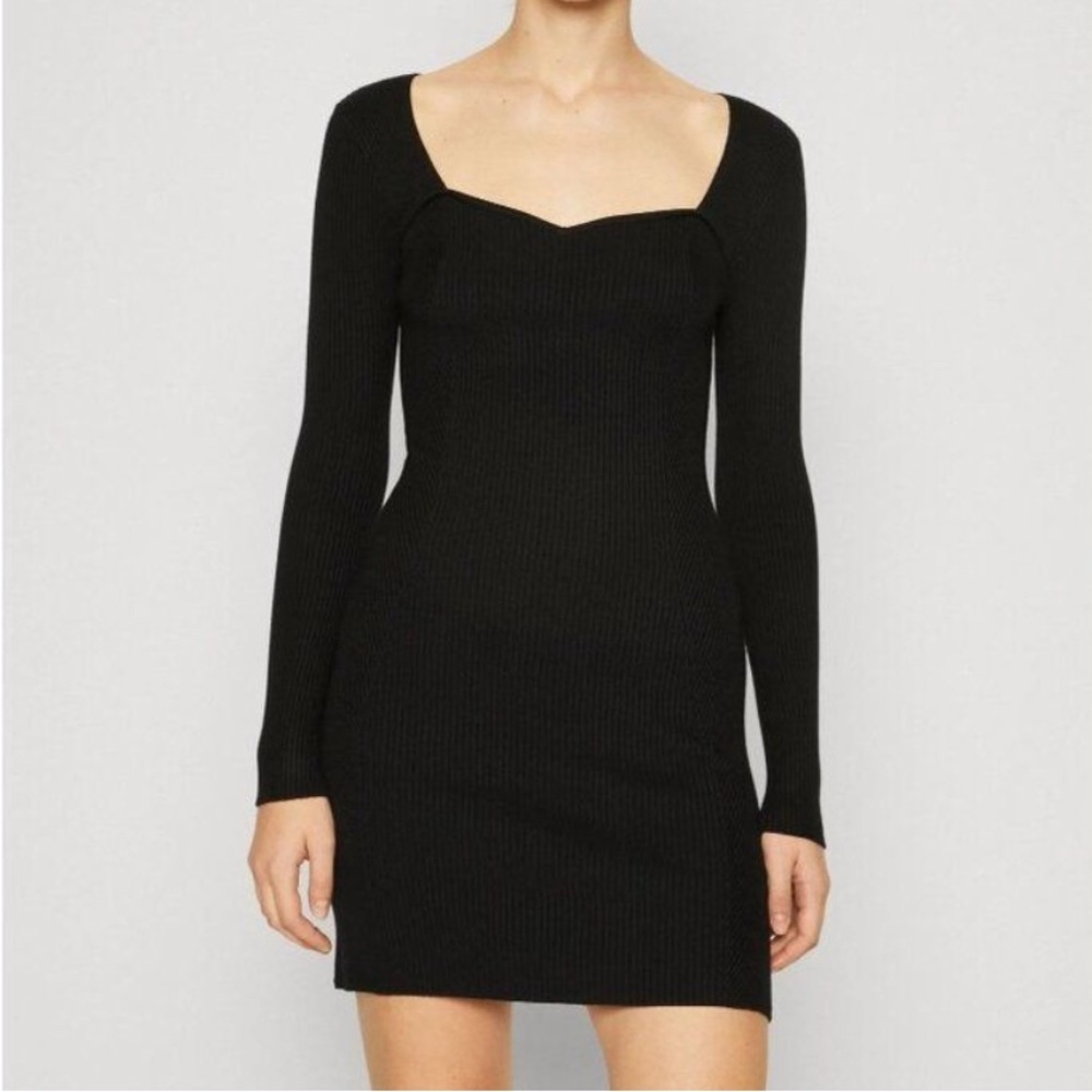 Abercrombie & Fitch Long Sleeve Sweetheart Mini Dress NWT